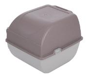 Omega Paw Roll'n Clean självrengörande kattlåda - Grå/taupe