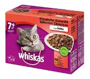 Whiskas 48x100g 7+ Senior Klassiskt urval i gelé Whiskas våtfoder katt till sparpris!