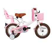 Supersuper Barncykel LITTLE MISS 12" LOW FRAME, Vit