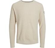 Jack & Jones Classic Waffle Crew Neck Sweater Beige XL Man