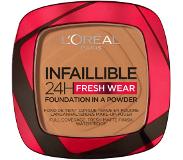 L'Oréal Infaillible 24H Fresh Wear Powder Foundation, 330 Hazelnut