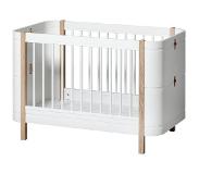 Oliver Furniture Wood Mini+ Cot Säng Inkl. Junior Kit Vit/ek - Barnsängar Björk Vit - 041425