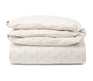 Lexington Flower Print Påslakan Ljusbeige / 220x220 Cm - Påslakan Bomull Rosa