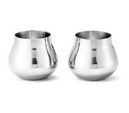 Georg Jensen Sky Shotglas 8 Cl 2-pack - Snapsglas & Avecglas Rostfritt Stål