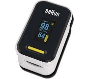 Braun Blodtrycksmätare Överarm Pulse Oximeter 1 Braun pulse oximeter + band + 2 batteries + instructions 1 Stk.