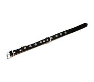 Heim Edelweiß halsband svart/natur 36-44cm halsomfång B 25mm hund