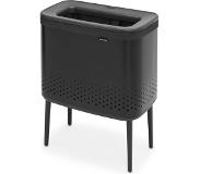 Brabantia Bo Tvättkorg Mattsvart Plastlock 60L