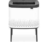 Brabantia Bo Tvättkorg Vit Plastlock 60L
