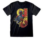 Heroes Official Star Wars Boba Multi Colour Short Sleeve T-shirt Röd S Man
