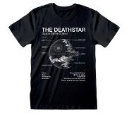 Heroes Official Star Wars Death Star Sketch Short Sleeve T-shirt Svart L Man