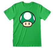 Heroes Official Nintendo Supper Maro One Up Short Sleeve T-shirt Grönt XL Man