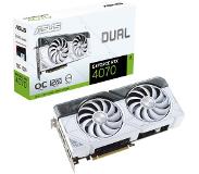 Asus GeForce RTX 4070 DUAL OC White - 12GB GDDR6X RAM - Grafikkort