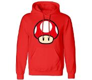Heroes Official Nintendo Super Mario Power Up Mushroom Hoodie Röd S Man