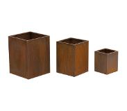 Royal Catering Krukor - Set 3 st. - Cortenstål - Runda - Roströda - Royal Catering