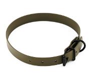 Heim BioThane halsband, oliv 44-54cm halsomfång, B25mm Hund