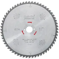 Metabo HW/CT 254X30 60 WZ 628222000 Hårdmetall cirkelsågklinga 254 x 30 x 1.8 mm Antal tänder (per tum): 60 1 st
