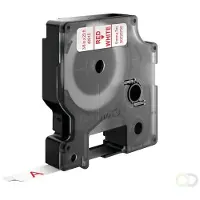 Dymo S0720700 | 40915 | röd text - vit tejp | 9mm (original)