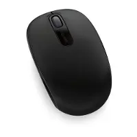 Microsoft Wireless Mobile Mouse 1850 - Mus - höger- och vänsterhänta - optisk - 3 knappar - trådlös - 2.4 GHz - trådlös USB-mottagare - svart