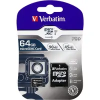 Verbatim PRO microSDXC-Kort 64 GB Class 10, UHS-I, UHS-Class 3 inkl. SD-adapter