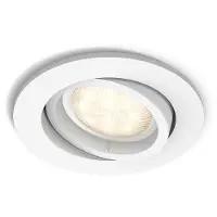 Philips myLiving Infälld spot, Nedtryckbar spotlight, Glödlampan/-lamporna kan inte bytas ut, 1 lampor, LED, 4,5 W, Vit