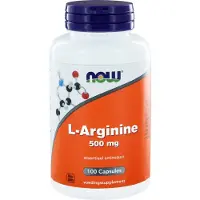 Now , L-Arginin, 500 mg, 100 Veg Capsuler