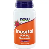 Now , Inositol, 500 mg, 100 Veg kapslar