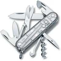 Victorinox Climber, Swiss pocket knife, transparant silver