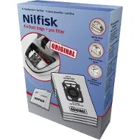 Nilfisk Dammsugarpåsar, syntetfiber, 1x4st.