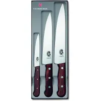 Victorinox Wood 5.1050.3G 3-piece knife set, maple