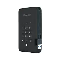 ISTORAGE diskAshur 2 Extern hårddisk 2.5 USB 3.2 Gen 2 Svart IS-DA2-256-1000-B