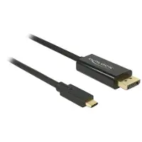 DeLOCK USB Type-C till DisplayPort-kabel (DP Alt Mode) 4K 60 Hz, 1 m