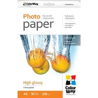 Colorway - Högblank - A4 (210 x 297 mm) - 230 g/m² - 50 ark fotopapper