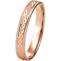 Kohinoor 003-621P diamantslipad ring roséguld 15½