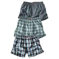 H.I.S. Boxershorts 'PAF' turkos / mörkgrå / vit