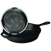 Lodge Classic Cast Iron "Buffalo Nickel" Logo L8SK3BN, diameter approx. 26 cm, frying pan