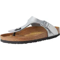 Birkenstock Pantolette 'Gizeh' silver