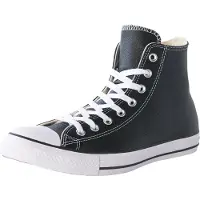 Converse Chuck Taylor All Star Läder Höga Svarta Unisex Sneakers 132170C 36.5