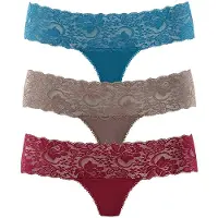 Vivance String taupe / petrol / bordeaux