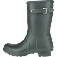 Hunter för kvinnor. WFS1000RMA Regnstövlar Original Short olivgrön (37), Karta, Ingen, Casual, PVC