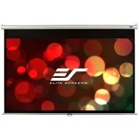 Elite Screens Manual Series M128NWX - Projektorduk - takmontering, väggmontering - 128 (325 cm) - 16:10 - Matte White - vit