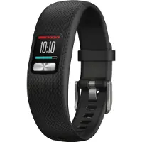 Garmin vívofit 4 - Aktivitetspårare med band - TPU-silikon - svart - bandstorlek: L - åttafärgad - Bluetooth, ANT+/ANT - 25.5 g
