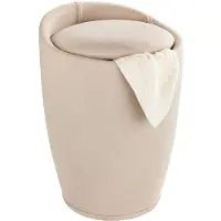Wenko Tvättkorg Pufa CANDY BEIGE - tvättkorg 2-i-1,