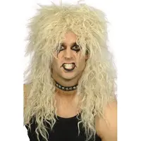 Smiffys Hårdrockare Blond Peruk - One size