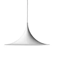 Gubi Taklampa , Semi, dimbara, Vit, Vardagsrum, Metall, Design