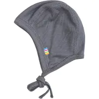 Joha Hjälmmössa - Ull/Silke - Mörkgrå - - 48 cm - Babyhjälm