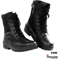 101 Inc Fostex Sniper Boots Side Zip (Färg: Svart, Storlek: 38)