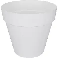 Elho Rund blomkruka med hjul Loft Urban - Ø 38,5 x 35,3 cm - Vit vit