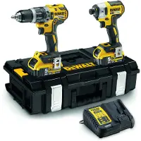 DeWalt Verktygspaket DCK266P3 (DCD796 + DCF887); 18 V; 3x5,0 Ah batt.