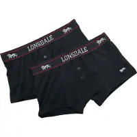 Lonsdale Boxershorts 'Oakworth' röd / svart / vit