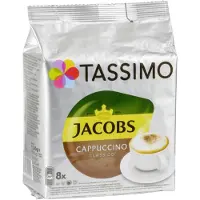 TASSIMO Jacobs kapselkaffe (16 kapsler till tilberedning av 8 Cappuccino Classico kaffer)
